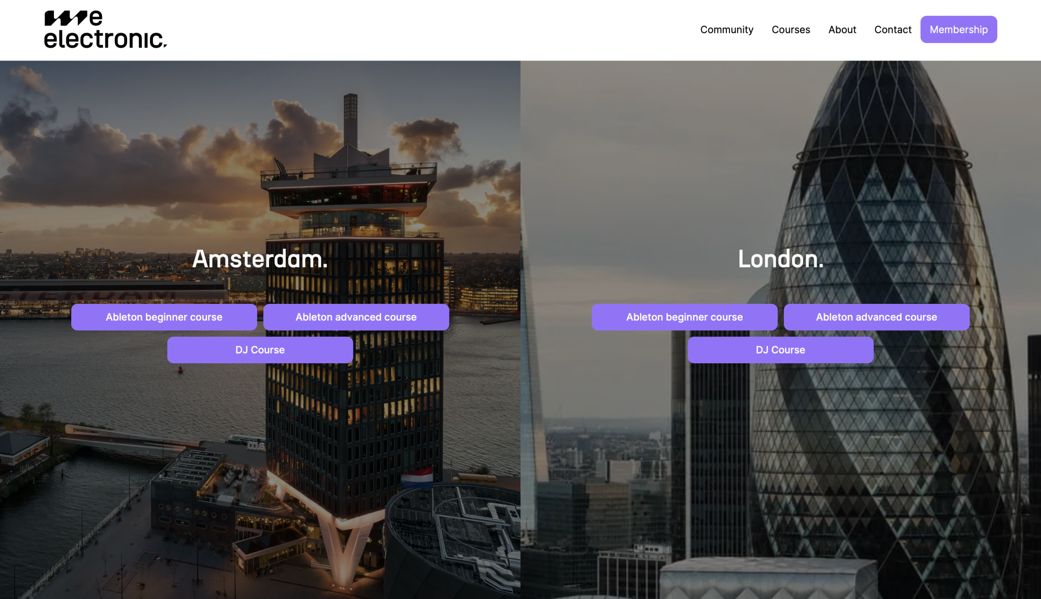 Afbeelding over de opleiding van We Electronic in Amsterdam en London